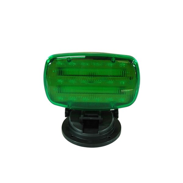 Newalthlete Flashing LED Strobe Light with Adjustable Locking Magnetic Base, Green Lens NE2609421